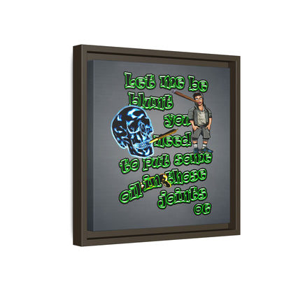 og - framed canvas art (grey-light grey)