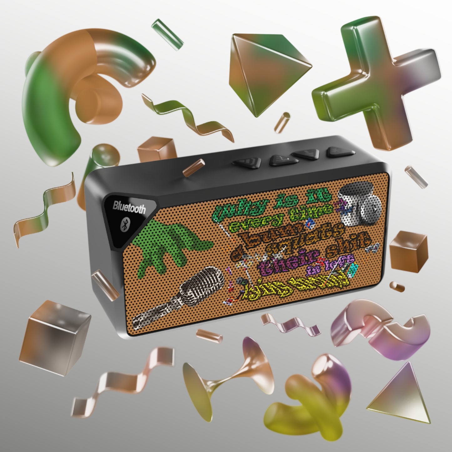 the bum's shit - Jabba Bluetooth Speaker (light brown)
