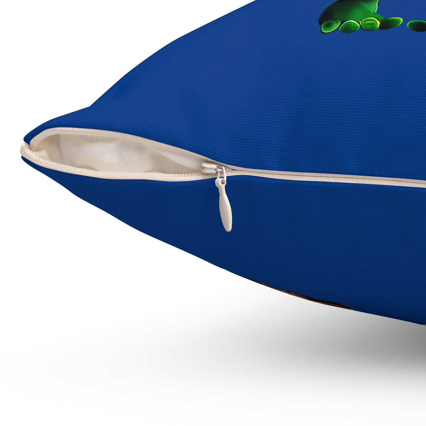 I don't care that your grey - Spun Polyester Square Pillow - (dark blue)
