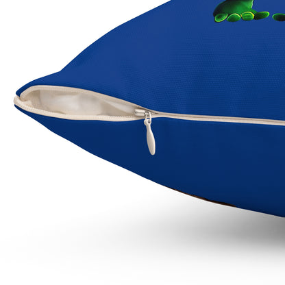 I don't care that your grey - Spun Polyester Square Pillow - (dark blue)