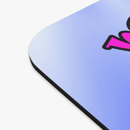 hoes b4 bros - Mouse Pad (Rectangle) (blue-white wave)