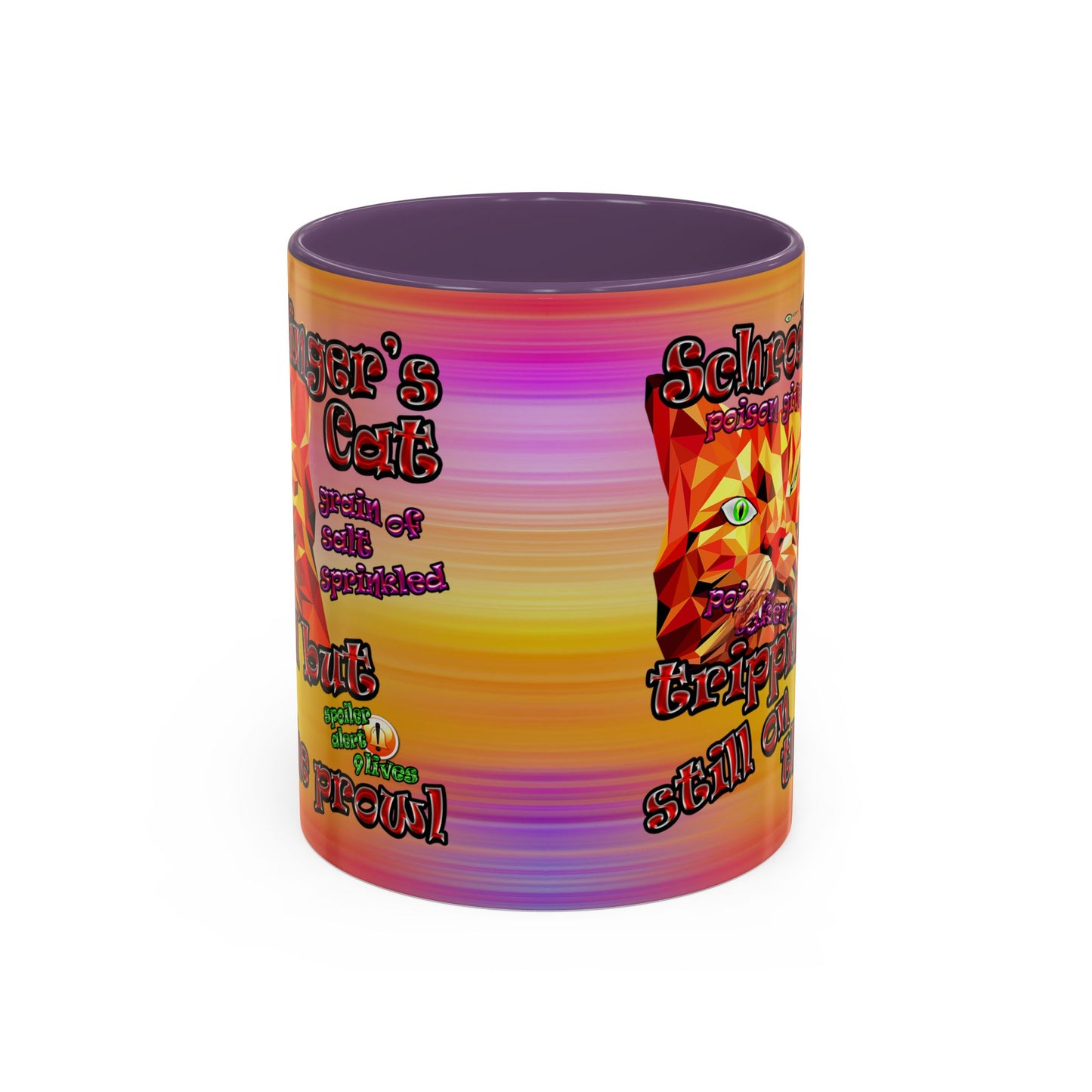 schrodinger's cat - Accent Mug (color blur)
