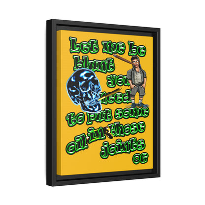 og - framed canvas art (yellow)
