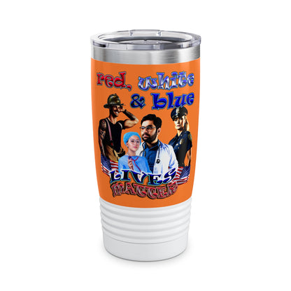 rw&b lives matter - Ringneck Tumbler, 20oz (crusta)