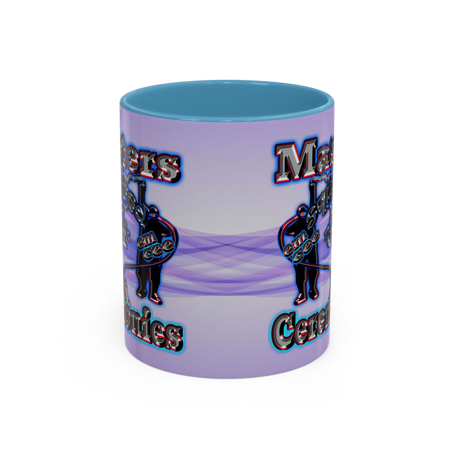 em cee squared - Accent Mug (light blue-pink wave)