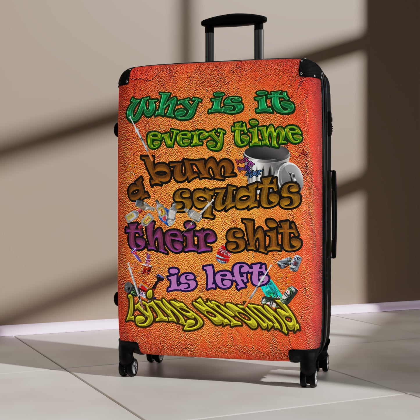 the bum's shit - Suitcase (burnt orange)