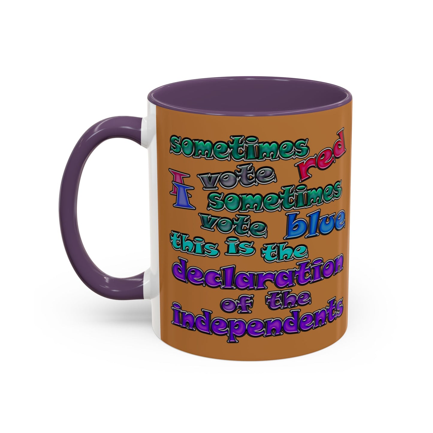declaration of the independents - Accent Mug (light brown)