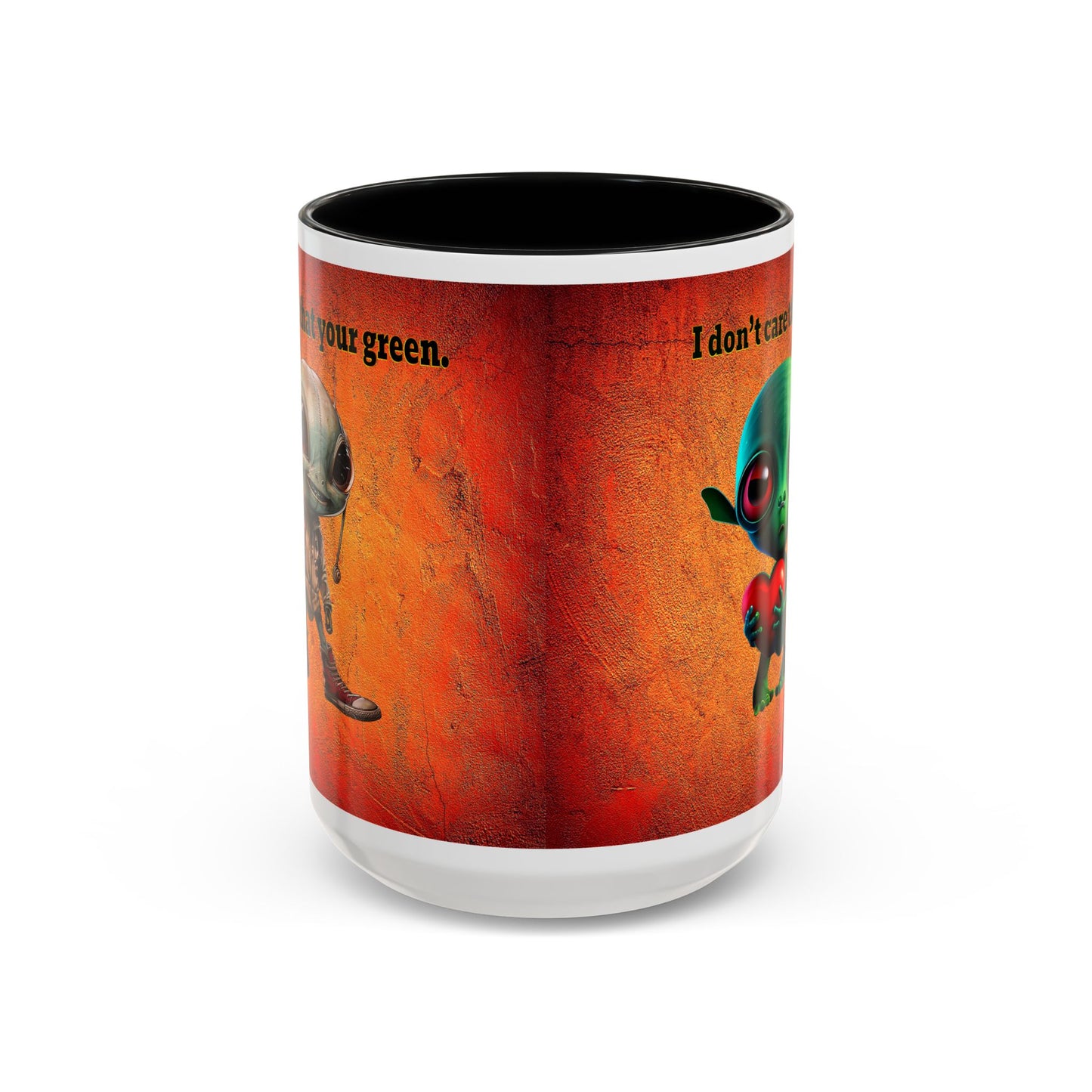 I don't care that your grey - Accent Mug (burnt orange)