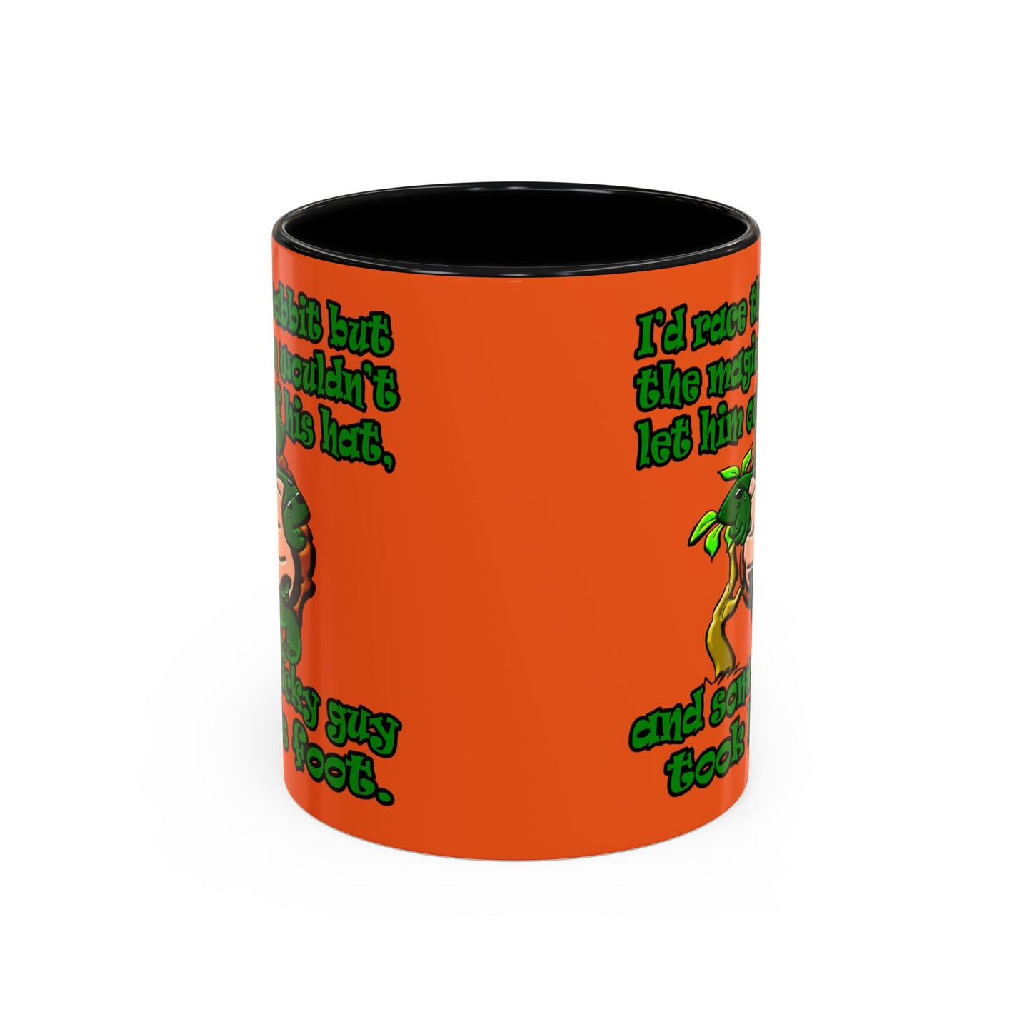 turtle race - Accent Mug (orange)