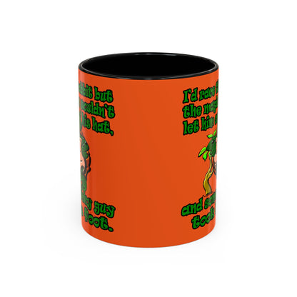 turtle race - Accent Mug (orange)