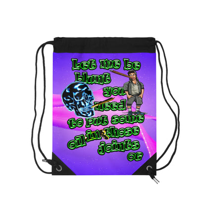 og - Drawstring Bag (purple-pink wave)