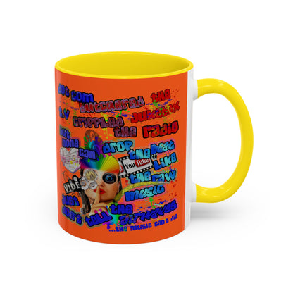 drop the beat - Accent Mug (orange)