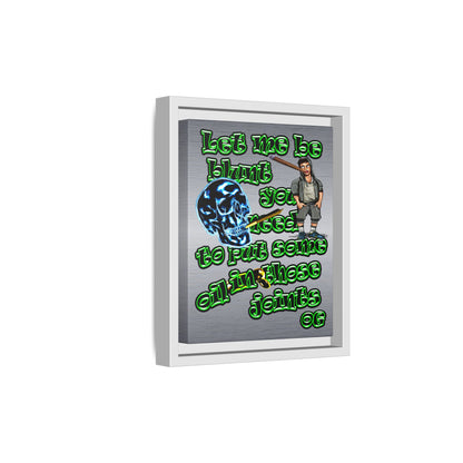 og - framed canvas art (brushed nickel)