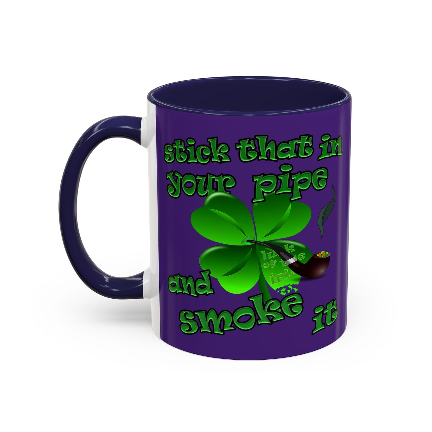 celtics logo - Accent Mug (purple)