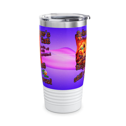 schrodinger's cat - Ringneck Tumbler, 20oz (purple-pink wave)