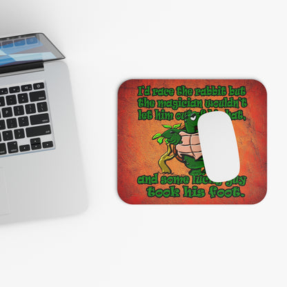 turtle race - Mouse Pad (Rectangle) (burnt orange)