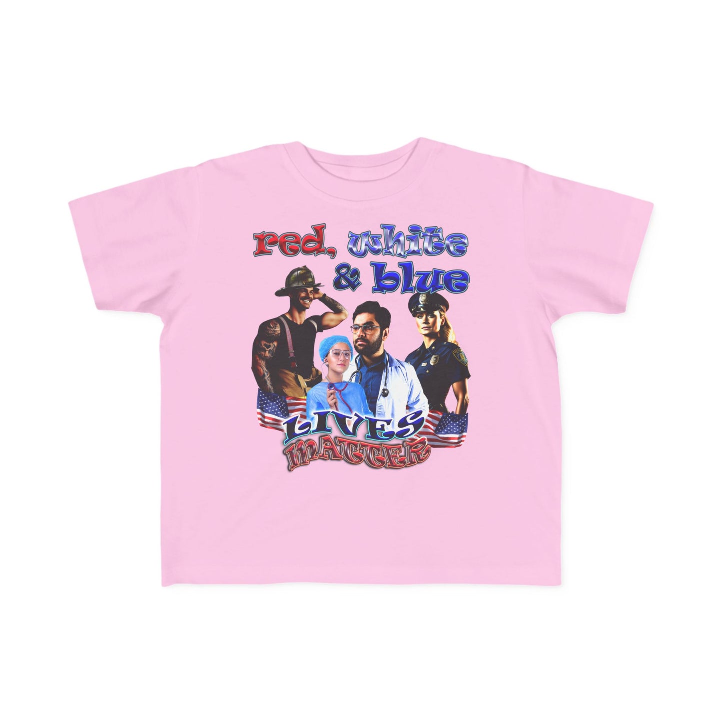 rw&b lives matter - Toddler's Fine Jersey Tee