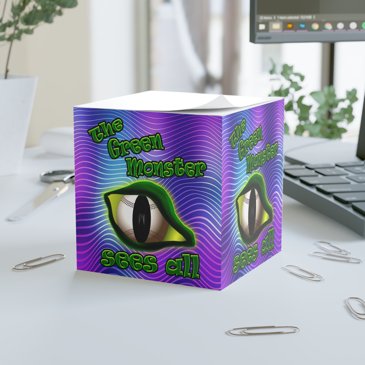 green monster - note cube (purple wave)