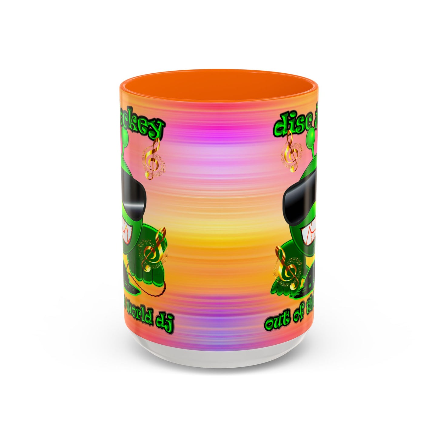 disc jockey - Accent Mug (color blur)