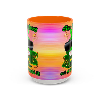 disc jockey - Accent Mug (color blur)