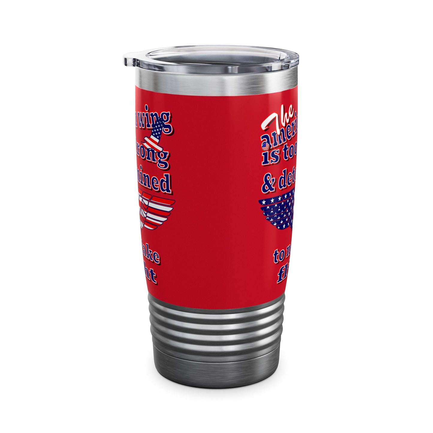 american wing - Ringneck Tumbler, 20oz (dark red)