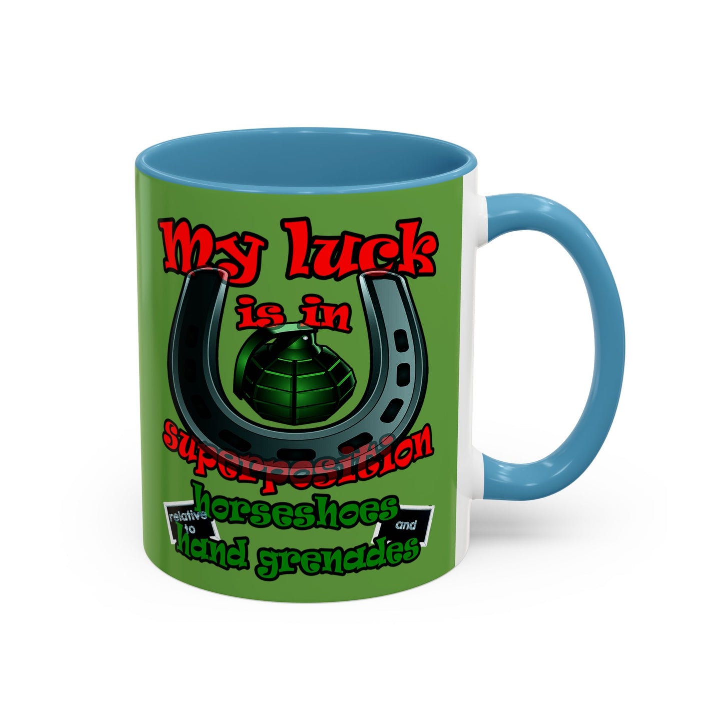 my luck - Accent Mug (green)