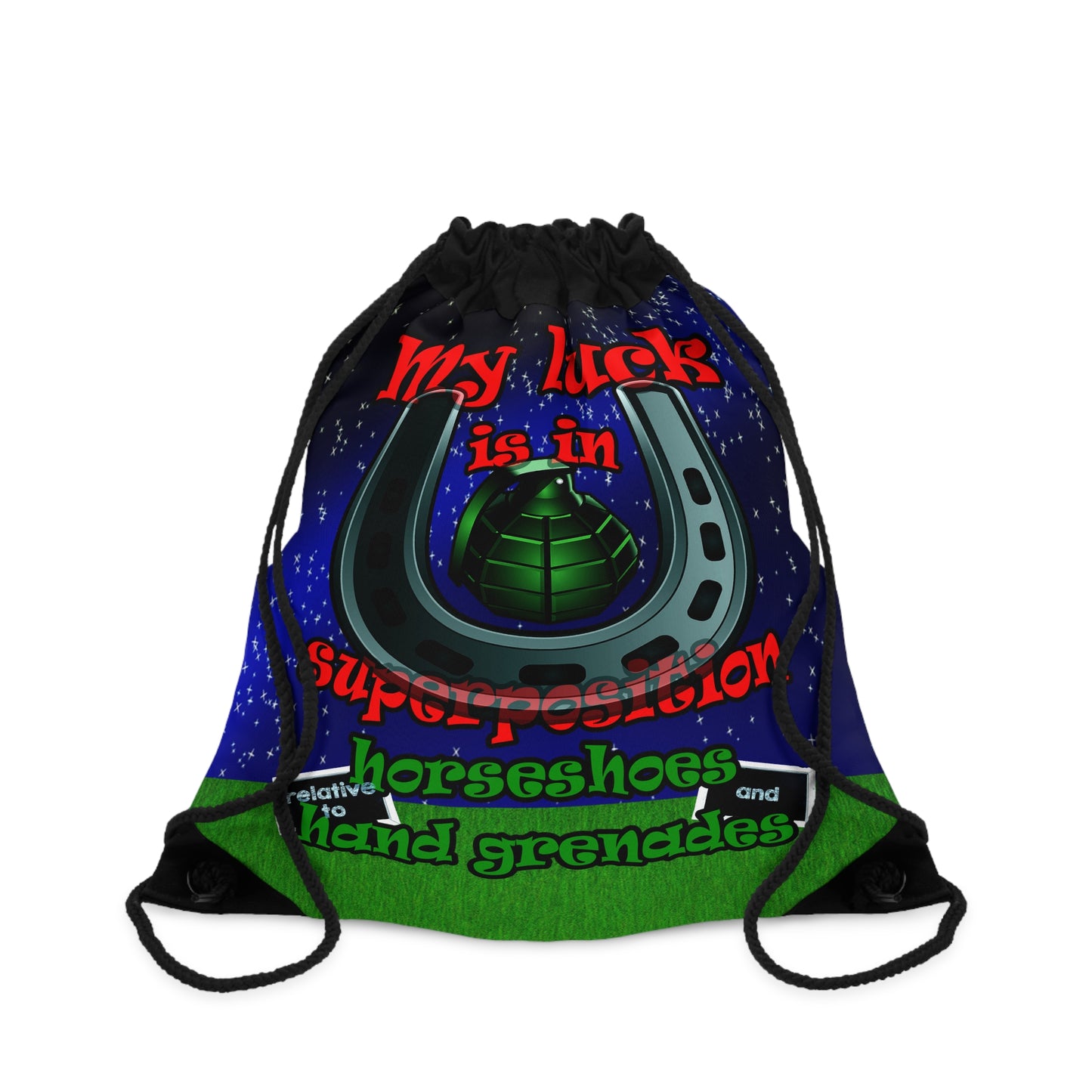 my luck - Drawstring Bag ('snoops' background)