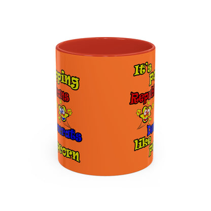 popping like popcorn - Accent Mug (crusta)