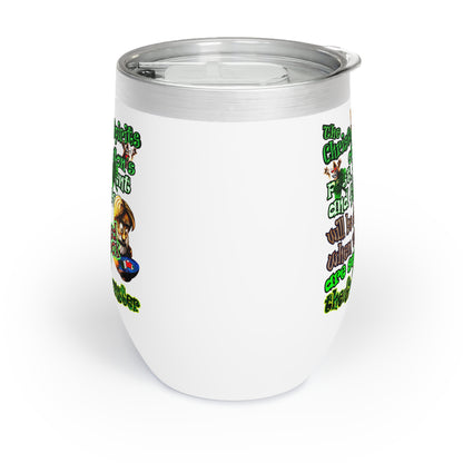 christmas spirits of boston - Chill Wine Tumbler
