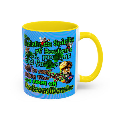 christmas spirits of boston - Accent Mug (light blue-purple wave)