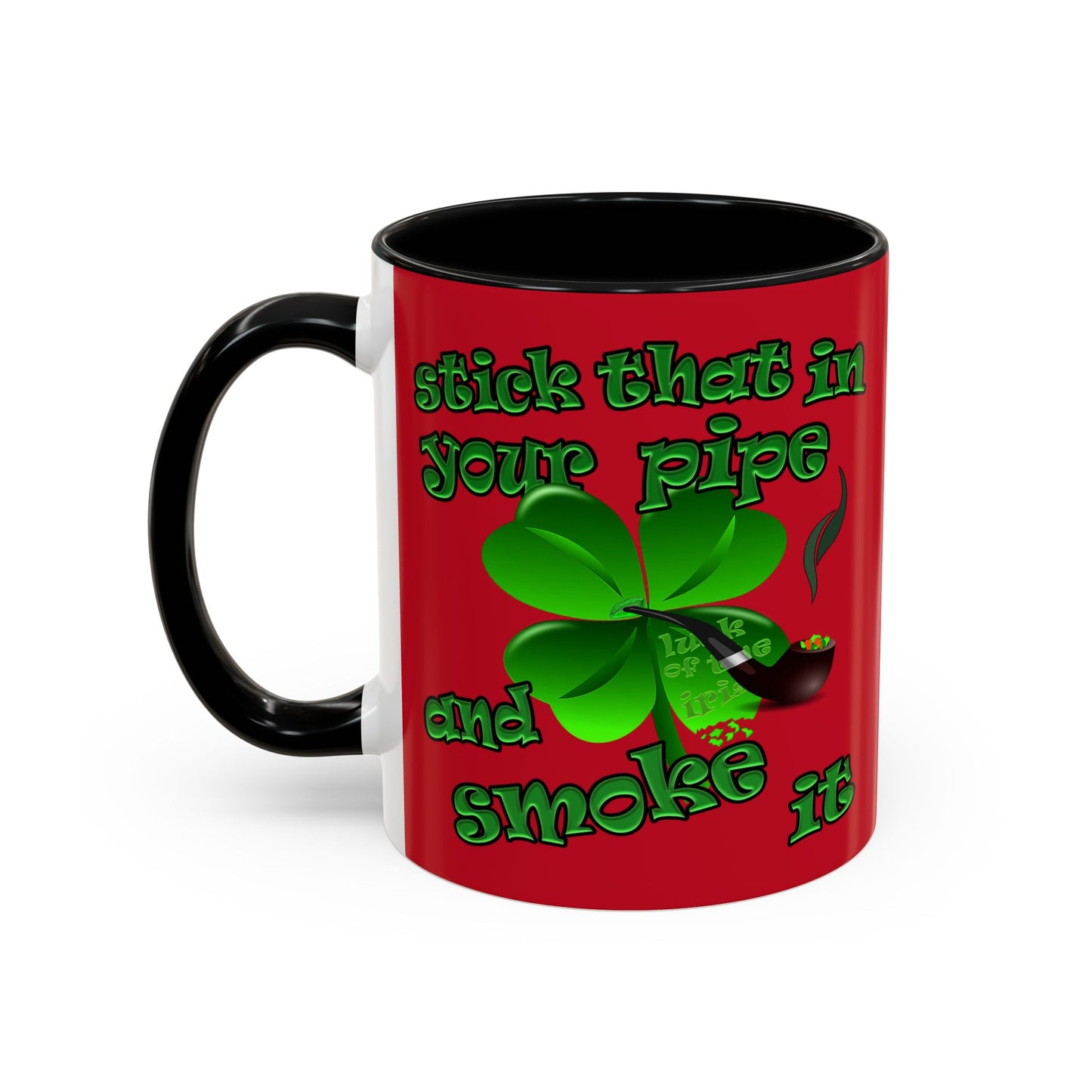 celtics logo - Accent Mug (dark red)